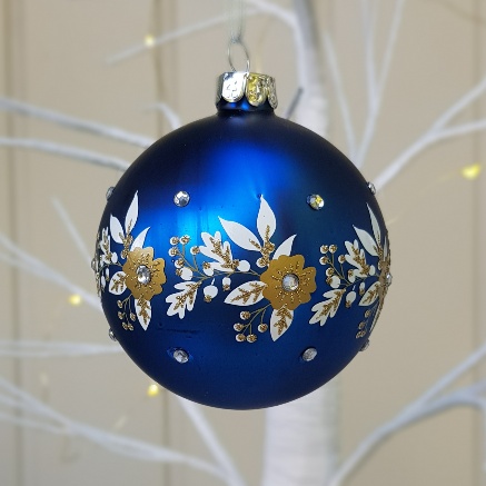 gold glass christmas baubles
