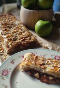 apple-cinnamon-and-hazlenut-strudel-hygge-203x300 Bex's autumn spiced apple, hazelnut and marzipan strudel