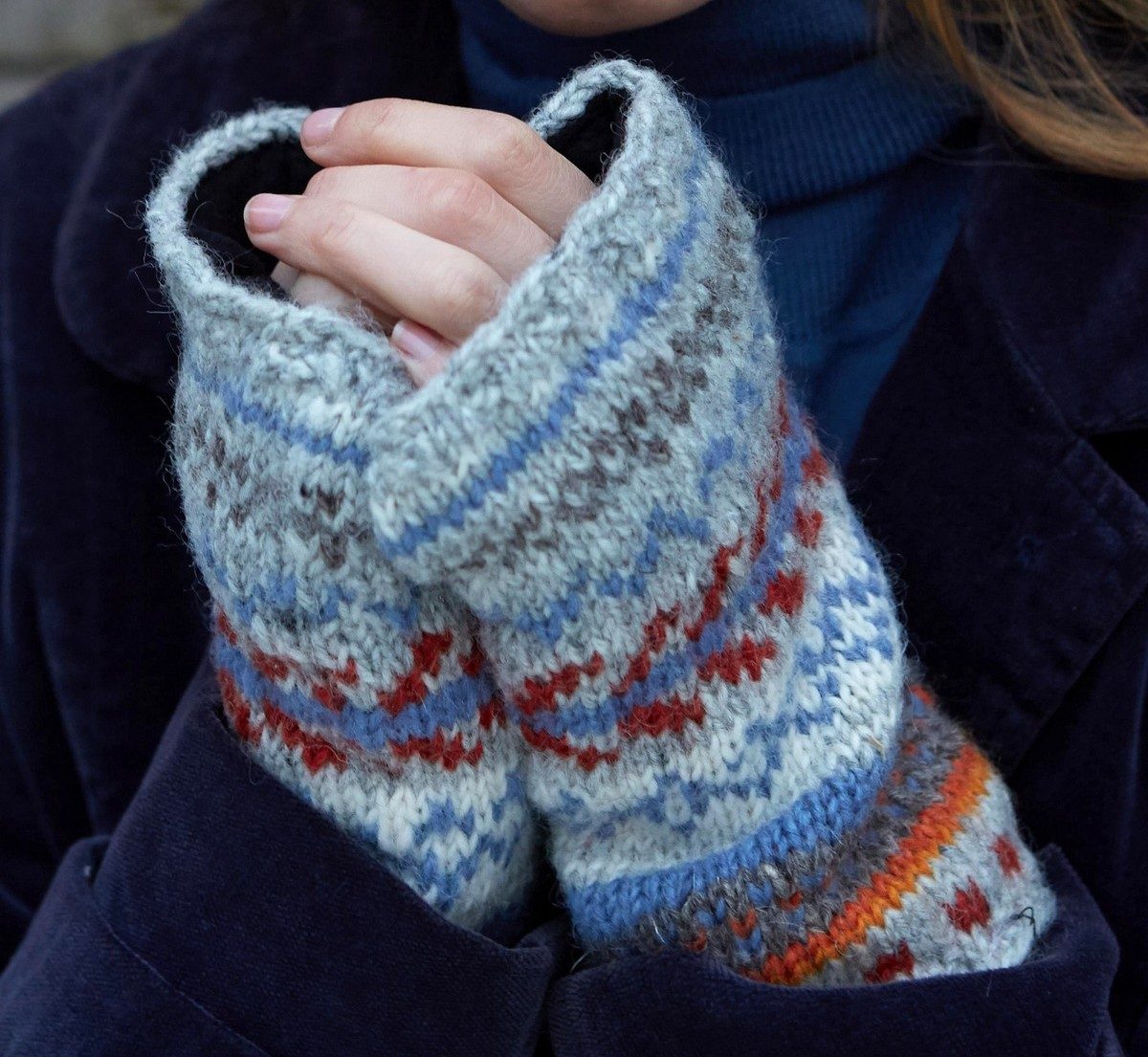 pachamama-tikal-hygge-grey-knitted-wrist-hand-warmers Home New